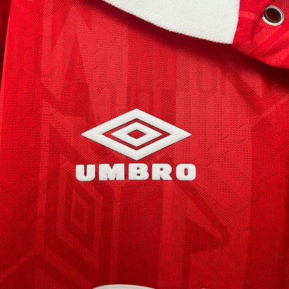 Camiseta de local del Manchester United 92/94 retro de manga larga 