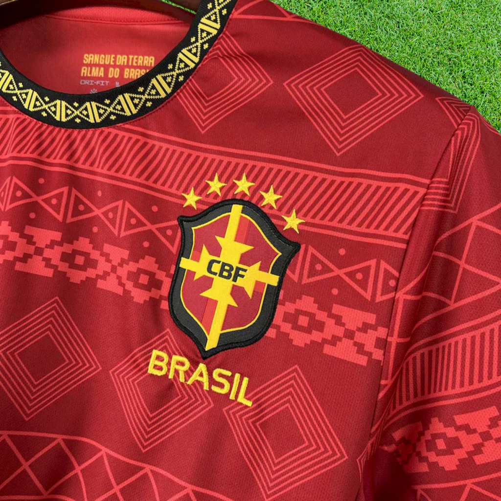 Camisa Brasil Vermelho Jordan Especial 25/26 Torcedor