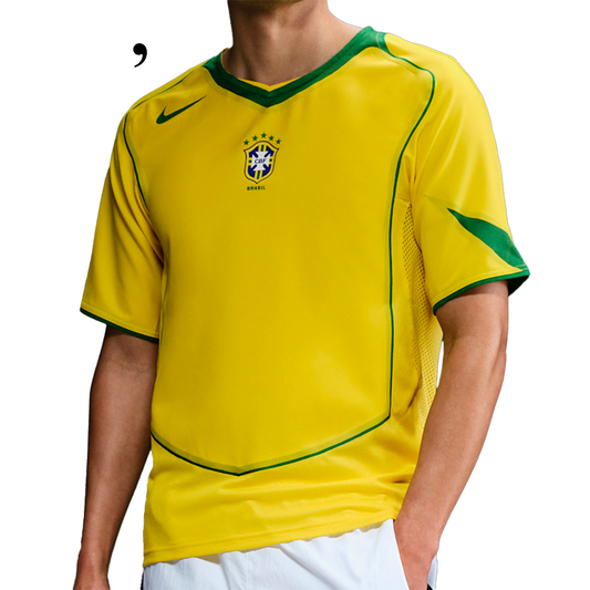 Brazil 2004 I Home Jersey - Retro Version