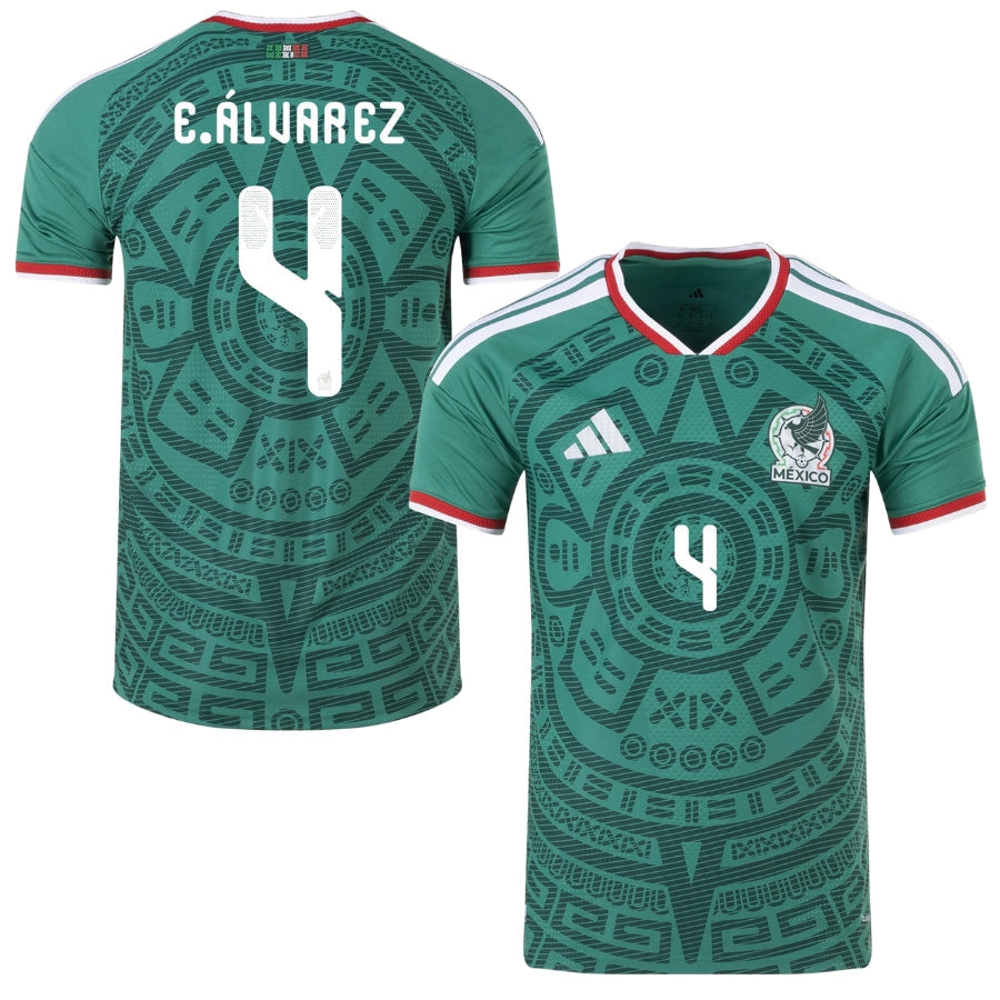 México Local E.ÁLVAREZ 4 Auténtico Jugador [Slim Fit] Jugador [Slim Fit] Jugador [Slim Fit] Camiseta de Jugador Copa Mundial 2026