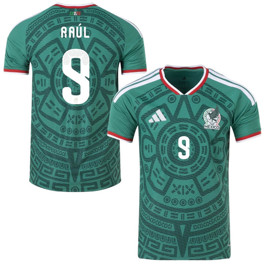 México Local RAÚL 9 Auténtico Jugador [Slim Fit] Jugador [Slim Fit] Jugador [Slim Fit] Camiseta de Jugador Copa Mundial 2026