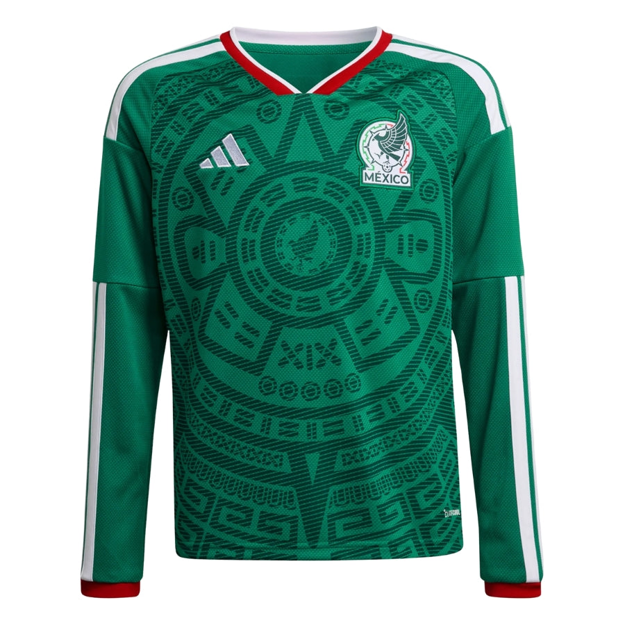 Kit infantil México Home Fan Jersey Camiseta de manga larga Copa Mundial 2026