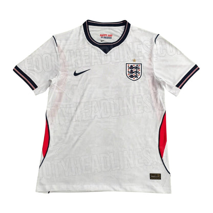 Camiseta de aficionado de la selección inglesa de local para la Copa Mundial 2026