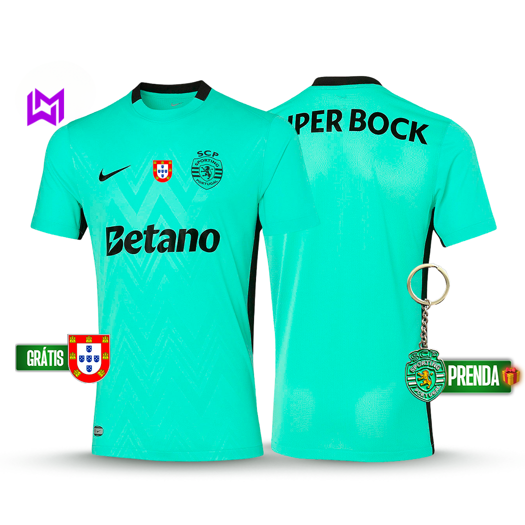 Camisola Sporting Terceiro Verde 2025/26 - LANÇAMENTO! 🔥💚