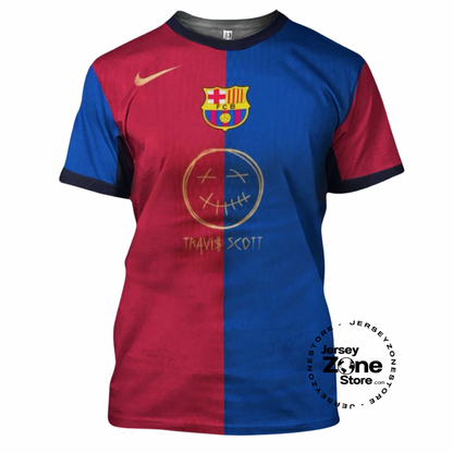 Camiseta local del Barcelona Travis Scott 24/25 (versión para aficionados) 