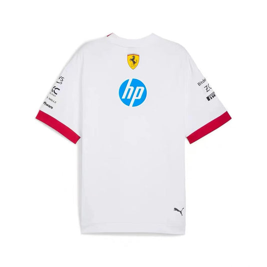 Camiseta de Fórmula 1 con la configuración del equipo Scuderia Ferrari F1 2025