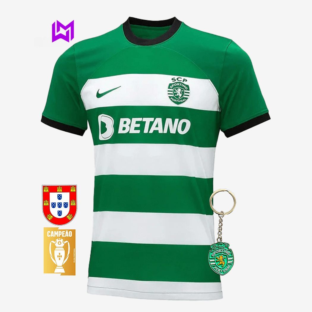 Camisola Sporting Principal 2023/24 - ÚLTIMAS UNIDADES! 🔥💚