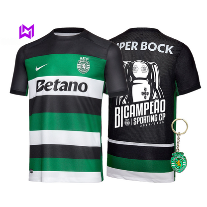 Camiseta de local del Sporting, bicampeón 2024/25 - ¡Modelo exclusivo! 🦁🏆 
