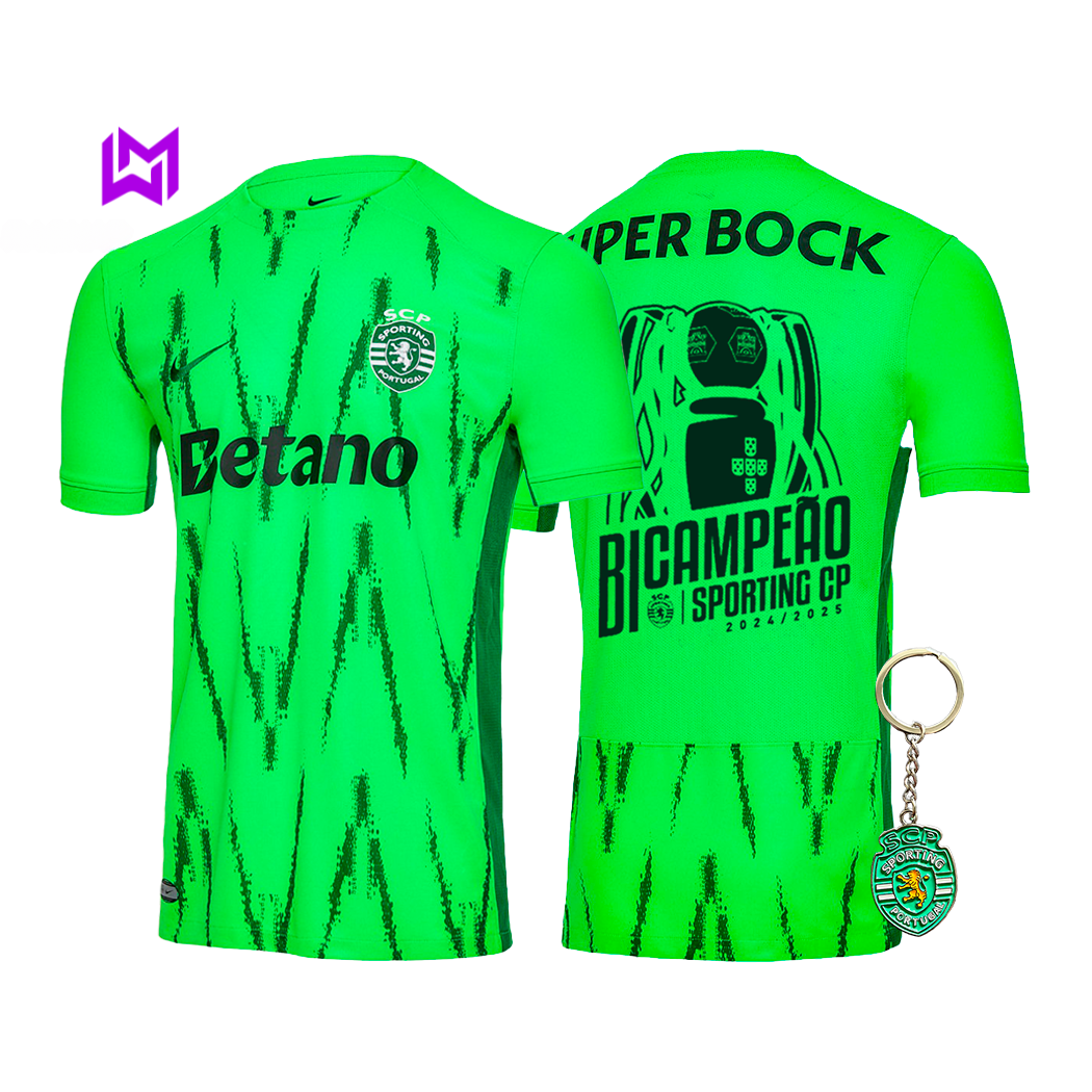 CAMISETA DEL Sporting Verve, BICAMBRES 2024/25 - ¡MODELO EXCLUSIVO! 🦁🏆 