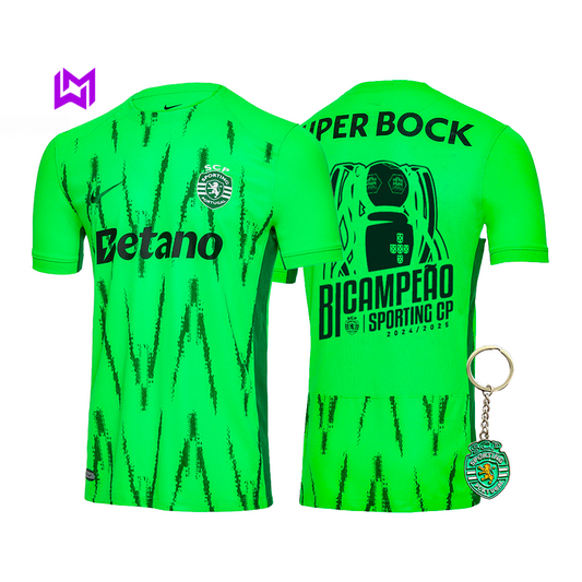 CAMISETA DEL Sporting Verve, BICAMBRES 2024/25 - ¡MODELO EXCLUSIVO! 🦁🏆 