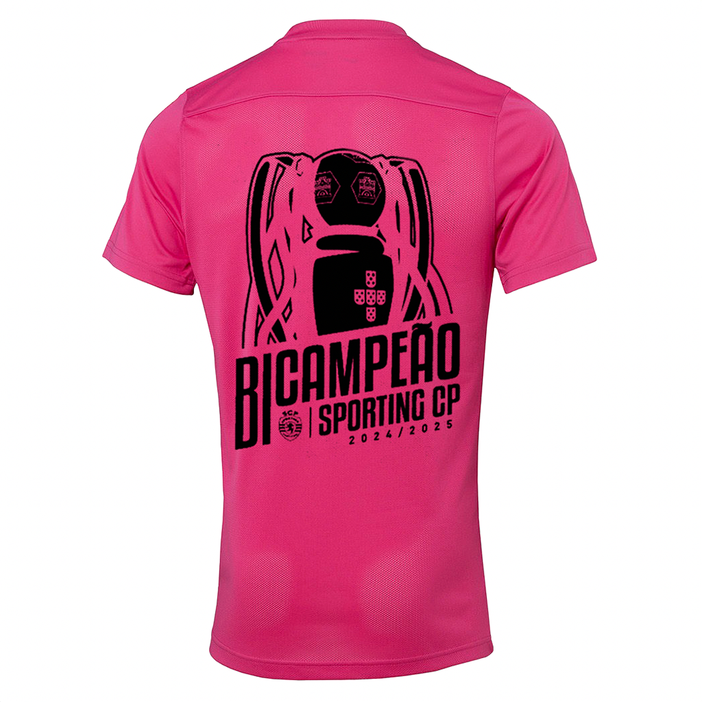 Camisola Sporting Outubro Rosa BICAMPEÃO 2024/25 - MODELO EXCLUSIVO! 🦁🏆