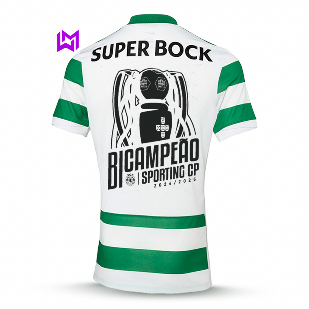 Camisola Sporting Principal BICAMPEÃO 2025/26 - LANÇAMENTO! 🦁🏆