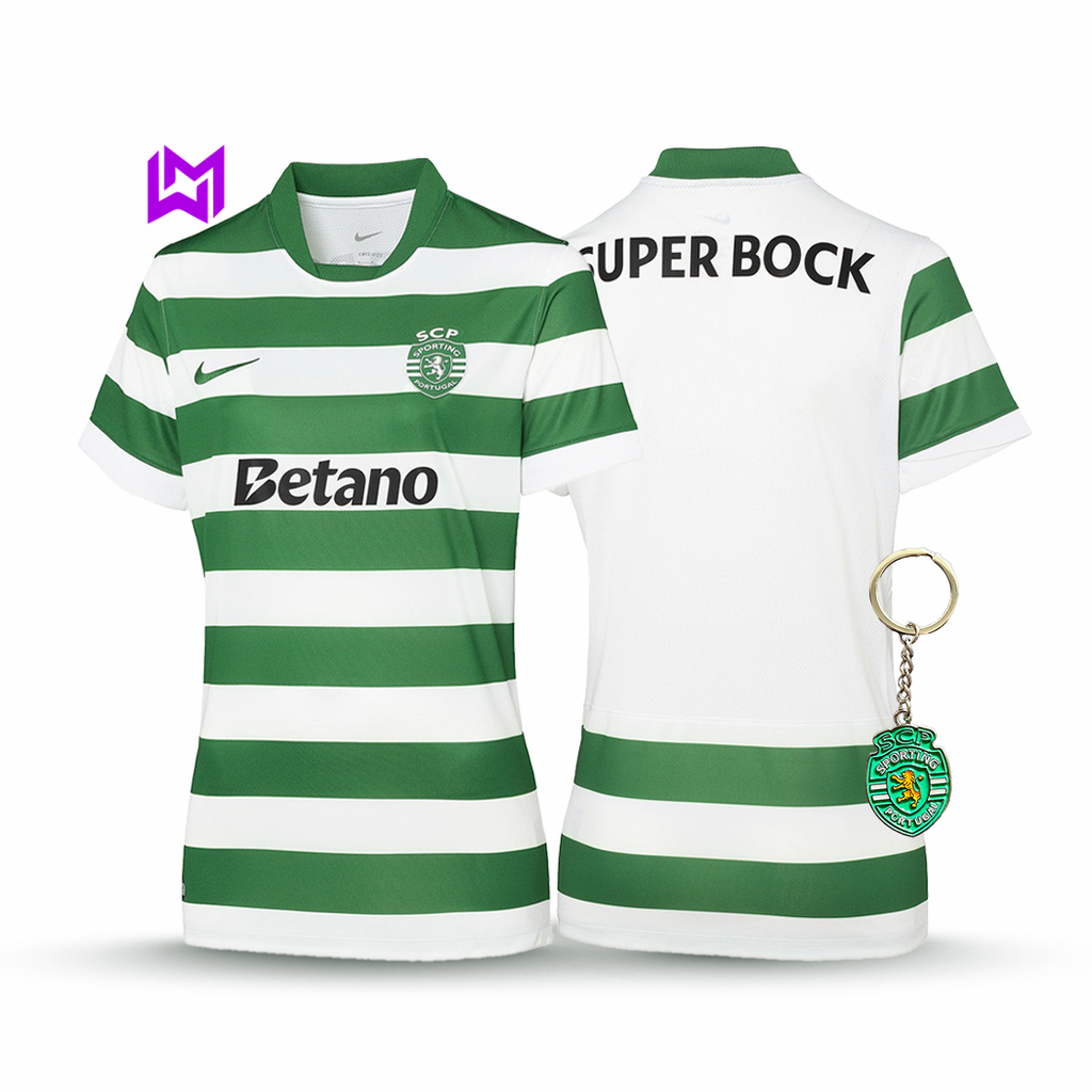 Camisola Feminina Sporting Principal 2025/26 - LANÇAMENTO 🔥💚