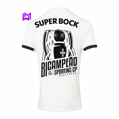 CAMISETA DEL Sporting Stromp, BICAMBRES 2024/25 - ¡MODELO EXCLUSIVO! 🦁🏆 