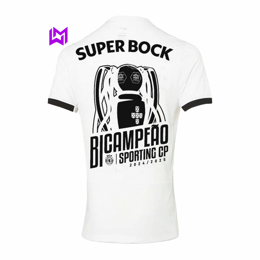 CAMISETA DEL Sporting Stromp, BICAMBRES 2024/25 - ¡MODELO EXCLUSIVO! 🦁🏆 