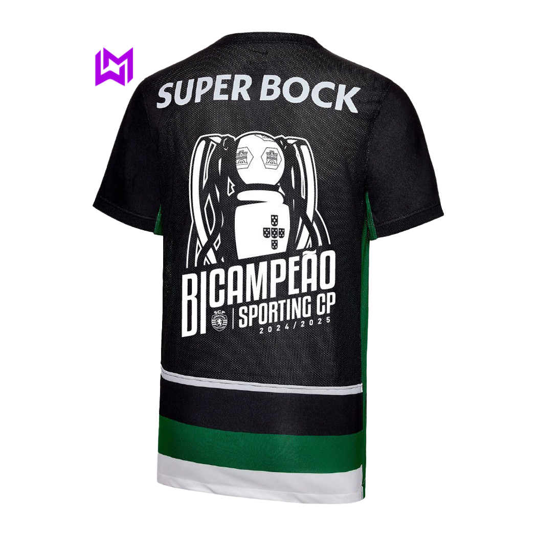 Conjunto infantil Sporting Principal, bicampeón 2024/25 - ¡Modelo exclusivo! 🦁🏆 