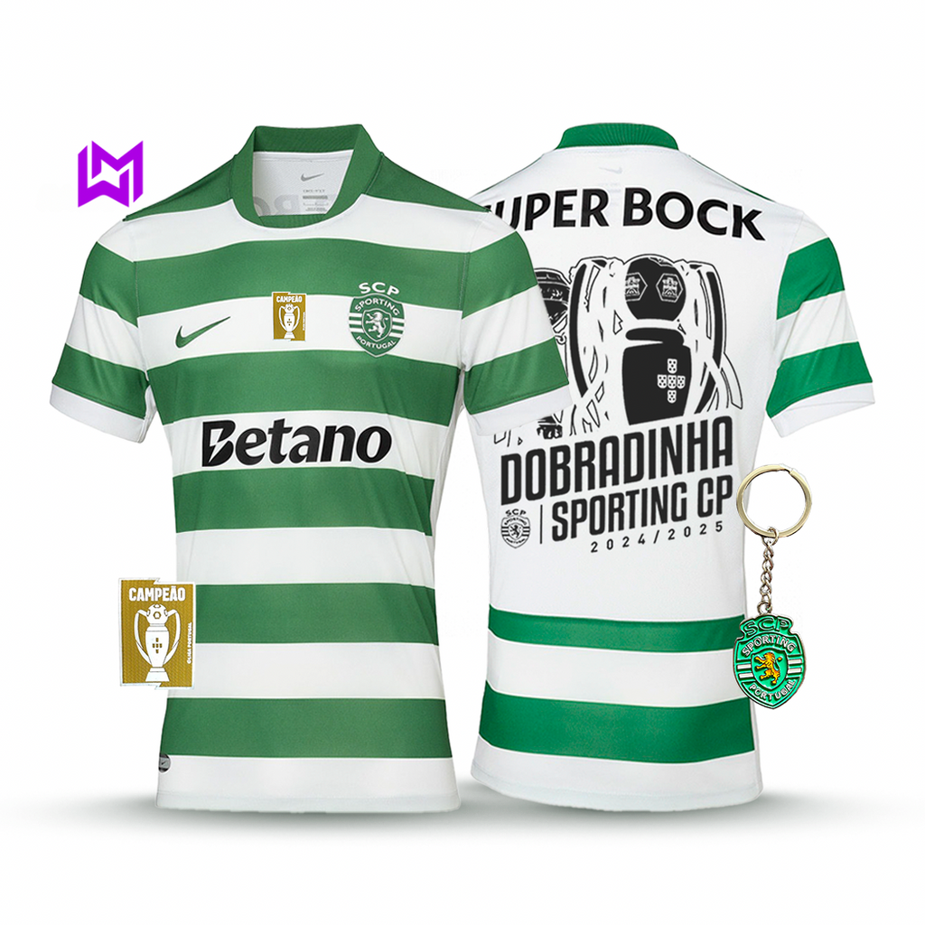 Camisola Sporting Principal DOBRADINHA 2025/26 - LANÇAMENTO! 🦁🏆🏆