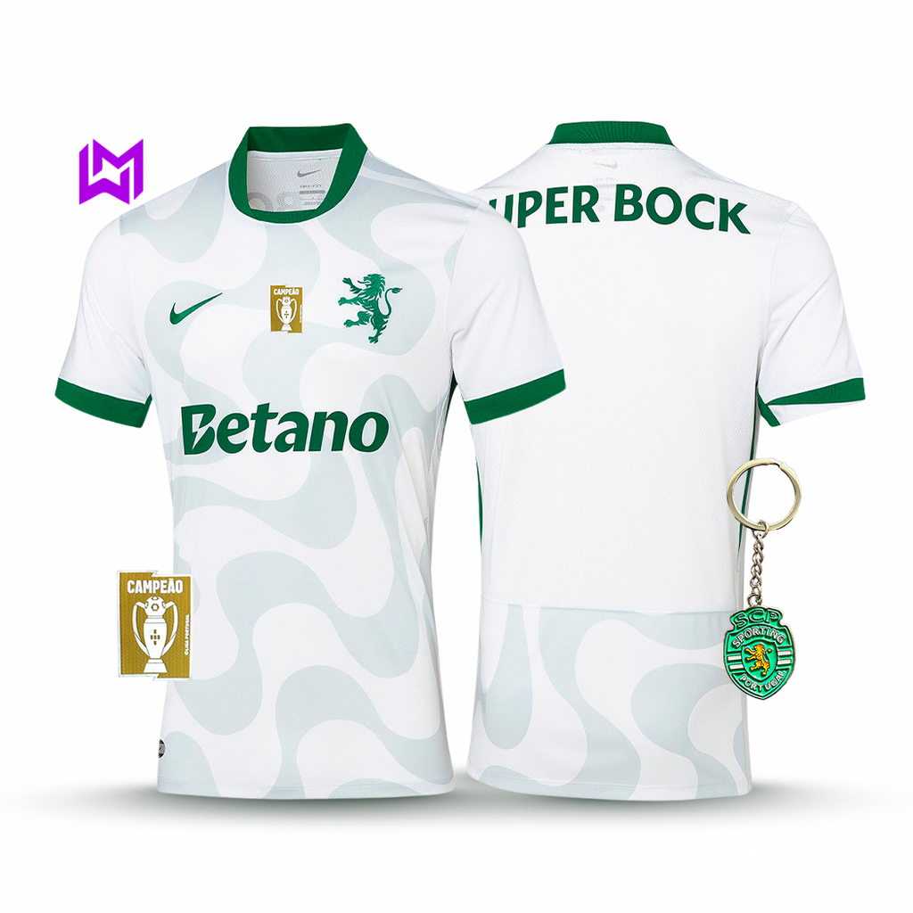 Camisola Sporting Alternativa Branca 2025/26 - LANÇAMENTO! 🔥💚