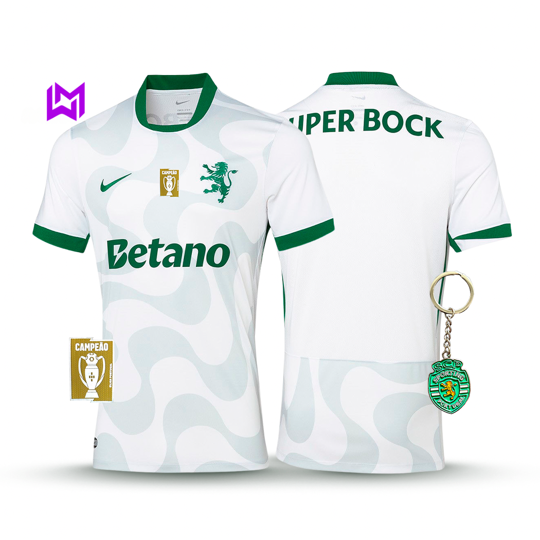 Camisola Sporting Alternativa Branca 2025/26 - LANÇAMENTO! 🔥💚