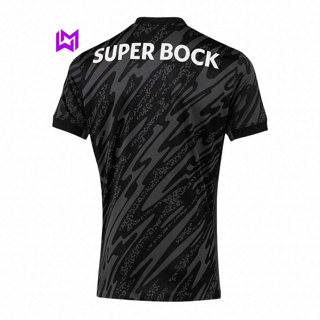 Camisola Sporting Guarda-Redes Preta 2025/26 - ÚLTIMAS UNIDADES! 🔥💚