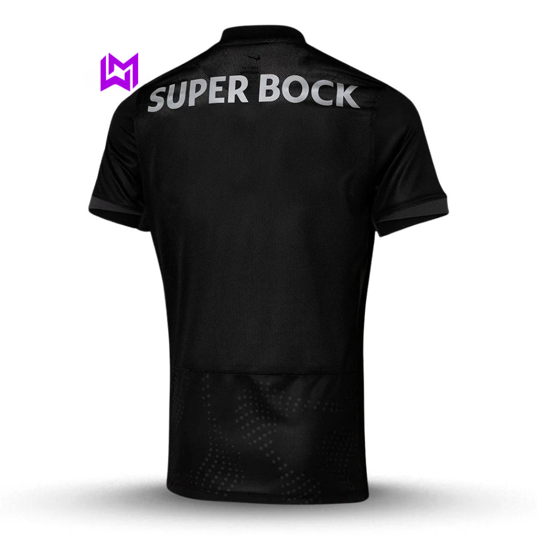 Camisola Sporting Away Preta 2025/26 - LANÇAMENTO! 🔥💚