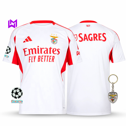 Camisola Benfica Alternativa Branca 2025/26 - ÚLTIMAS UNIDADES! 🔥🦅