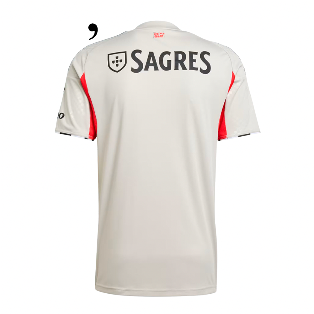 Camisola Benfica Alternativa Bege 2025/26 - ÚLTIMAS UNIDADES