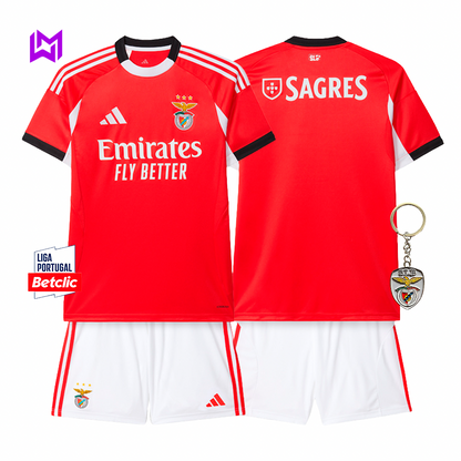 Conjunto Infantil Benfica Principal 2025/26 - ÚLTIMAS UNIDADES! 🔥🦅