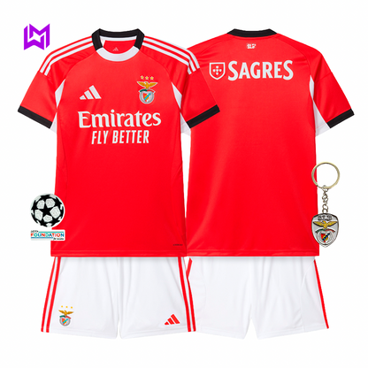 Conjunto Infantil Benfica Principal 2025/26 - ÚLTIMAS UNIDADES! 🔥🦅