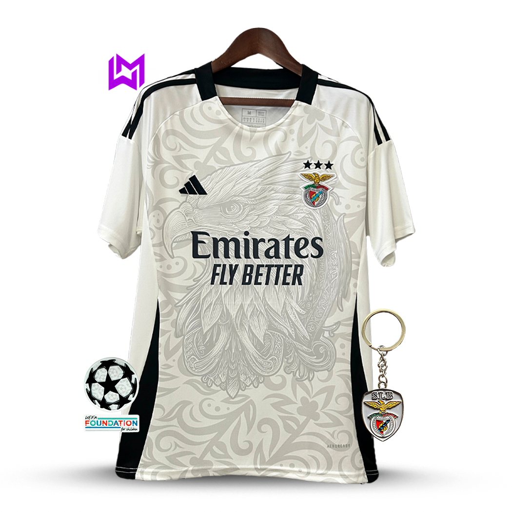 Camisola Benfica Águia Branca 2025/26 - ÚLTIMAS UNIDADES! 🔥🦅