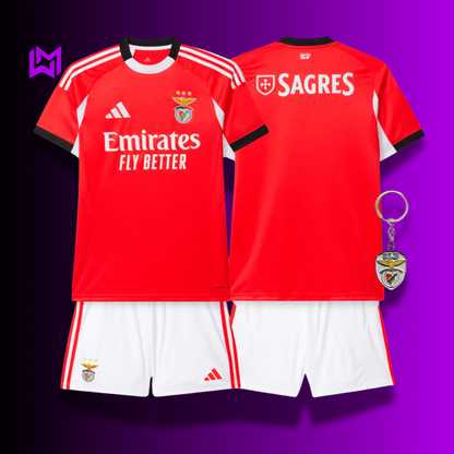 Conjunto Infantil Benfica Principal 2025/26 - ÚLTIMAS UNIDADES! 🔥🦅