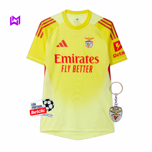 Camisola Benfica Guarda-Redes Amarela 2025/26 - ÚLTIMAS UNIDADES! 🔥🦅