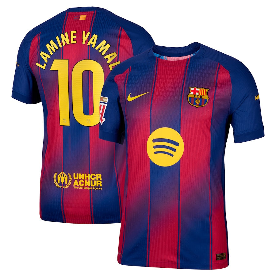 Lamine Yamal Barcelona Nike 2025/26 Home Authentic Player Jersey - Slim Fit