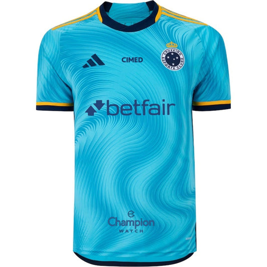 Tercera camiseta del Cruzeiro 23/24 - Todos los patrocinadores - Versión para aficionados