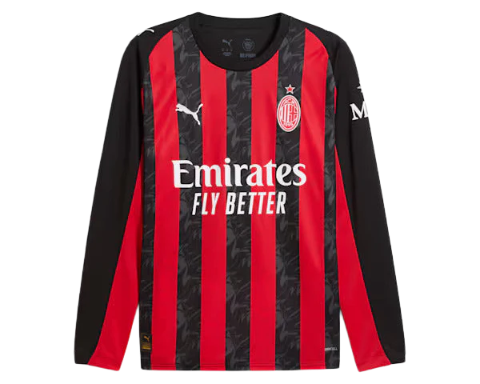 AC Milan 25/26 I Home Jersey - Long Sleeve