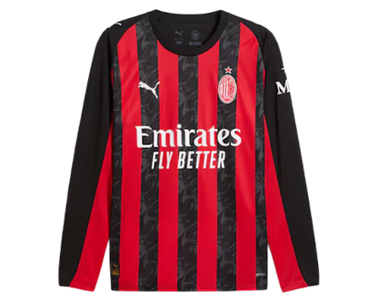 AC Milan 25/26 I Home Jersey - Long Sleeve