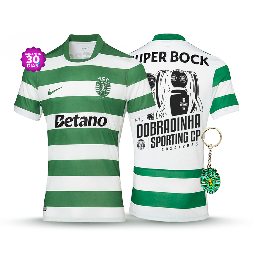 Camisola Sporting Principal DOBRADINHA 2025/26 - LANÇAMENTO! 🦁🏆🏆