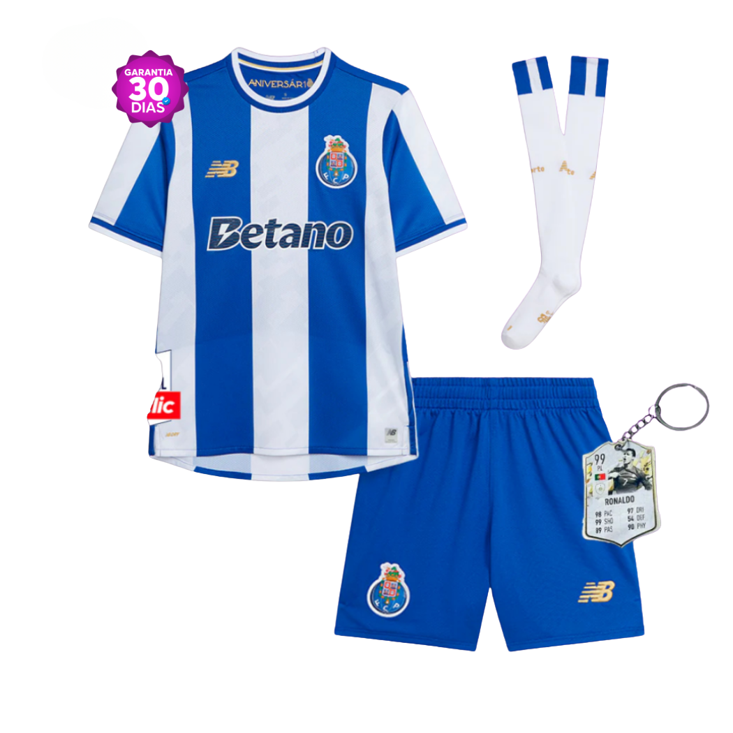 Conjunto Infantil Porto Principal 2025/26 - ÚLTIMAS UNIDADES! 🔥🐉