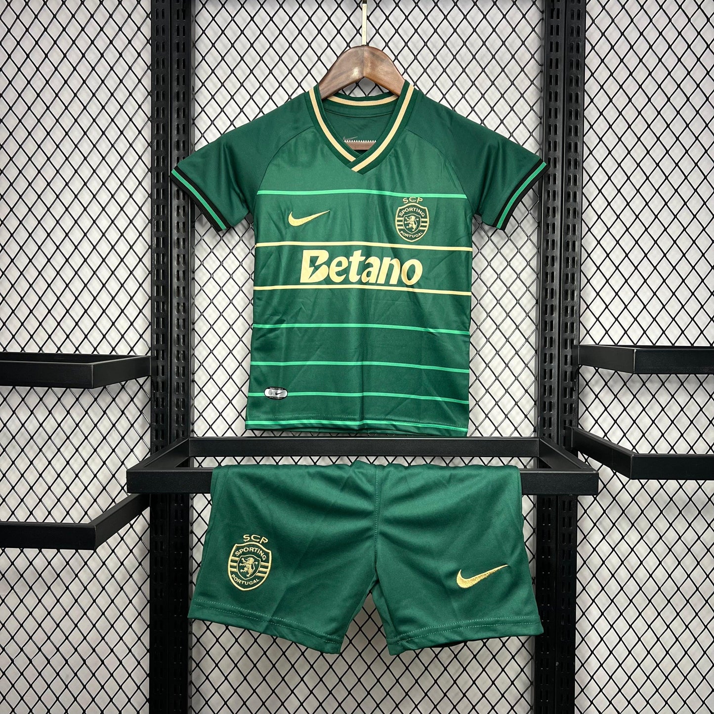 Conjunto Infantil Sporting Away 2024/25 - ÚLTIMAS UNIDADES! 🔥💚