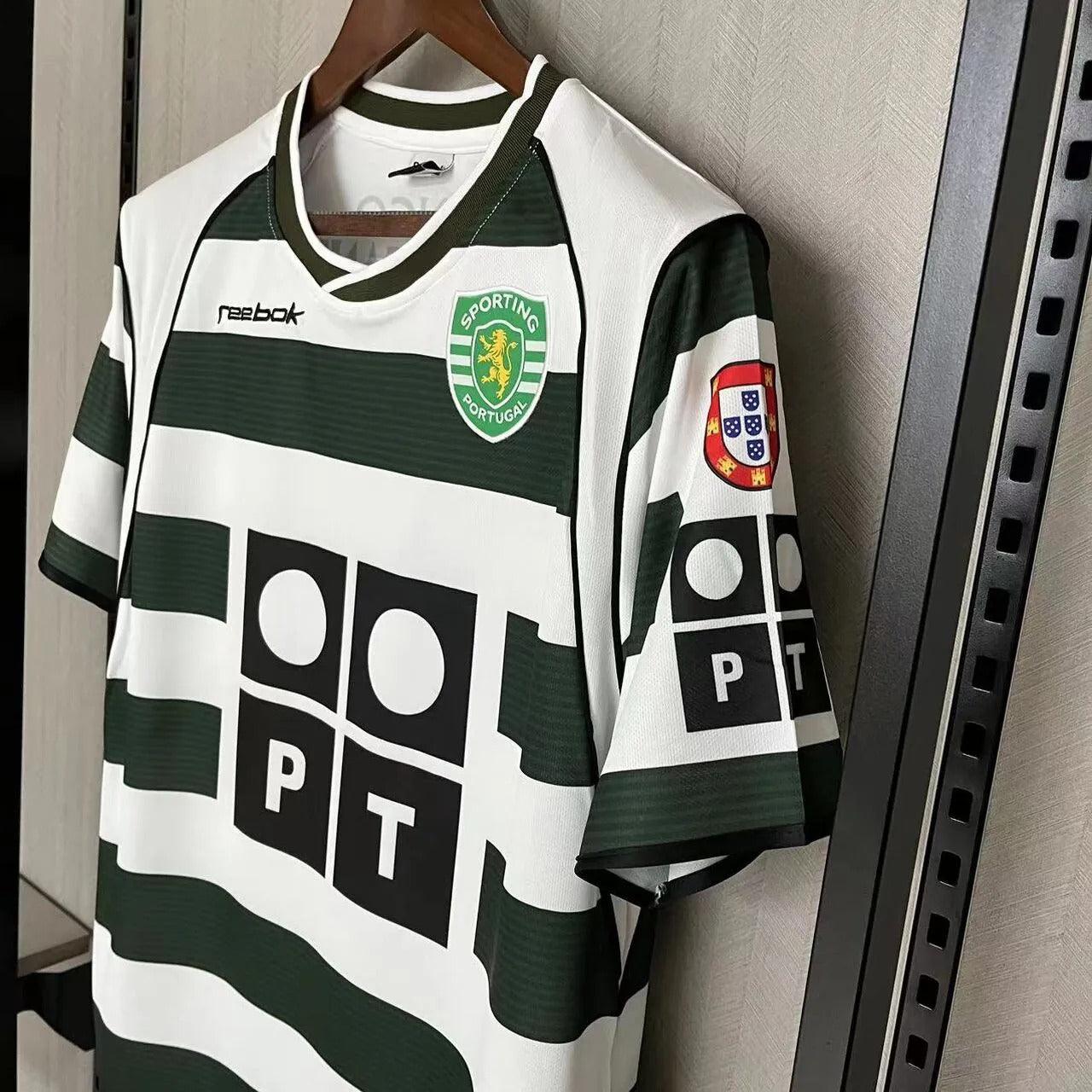 Camisola Sporting Retro 2001/03 - Modelo Exclusivo! 🇵🇹