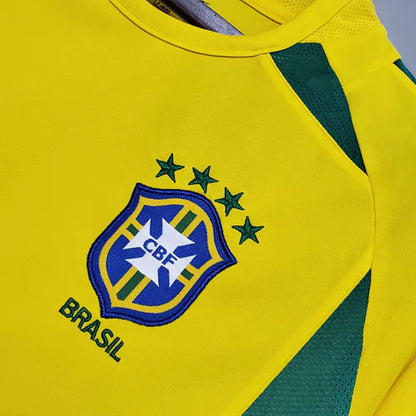 Brazil 2002 I Home Jersey - Retro Version