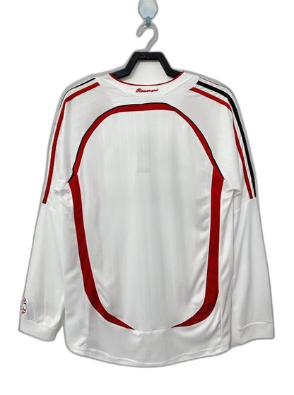 Camiseta de visitante del AC Milan 06/07 II - Versión retro de manga larga