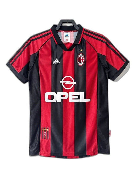 Camiseta local del AC Milan 98/99 - Versión retro