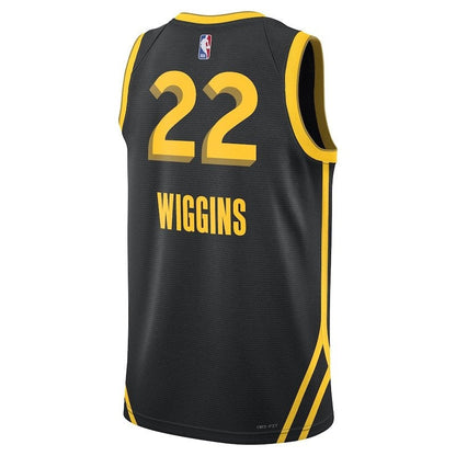 Camiseta unisex de la NBA de Andrew Wiggins, Golden State Warriors, 23/24, negra, edición City