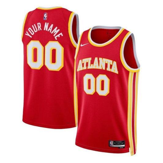 Camiseta unisex de la NBA Atlanta Hawks 2023, roja - Edición Icon