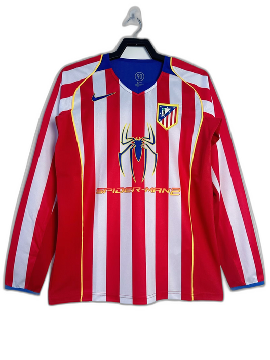 Camiseta de local del Atlético de Madrid 04/05 I - Versión retro de manga larga