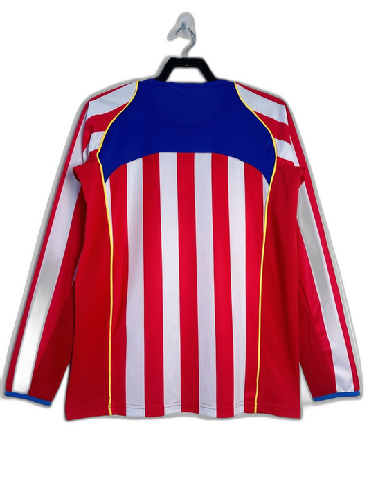Camiseta de local del Atlético de Madrid 04/05 I - Versión retro de manga larga