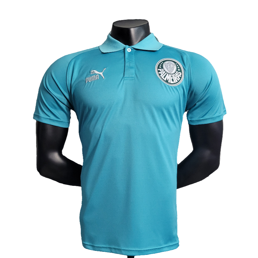 Camiseta Polo Palmeiras 23/24 - Verde Claro - Versión Fan