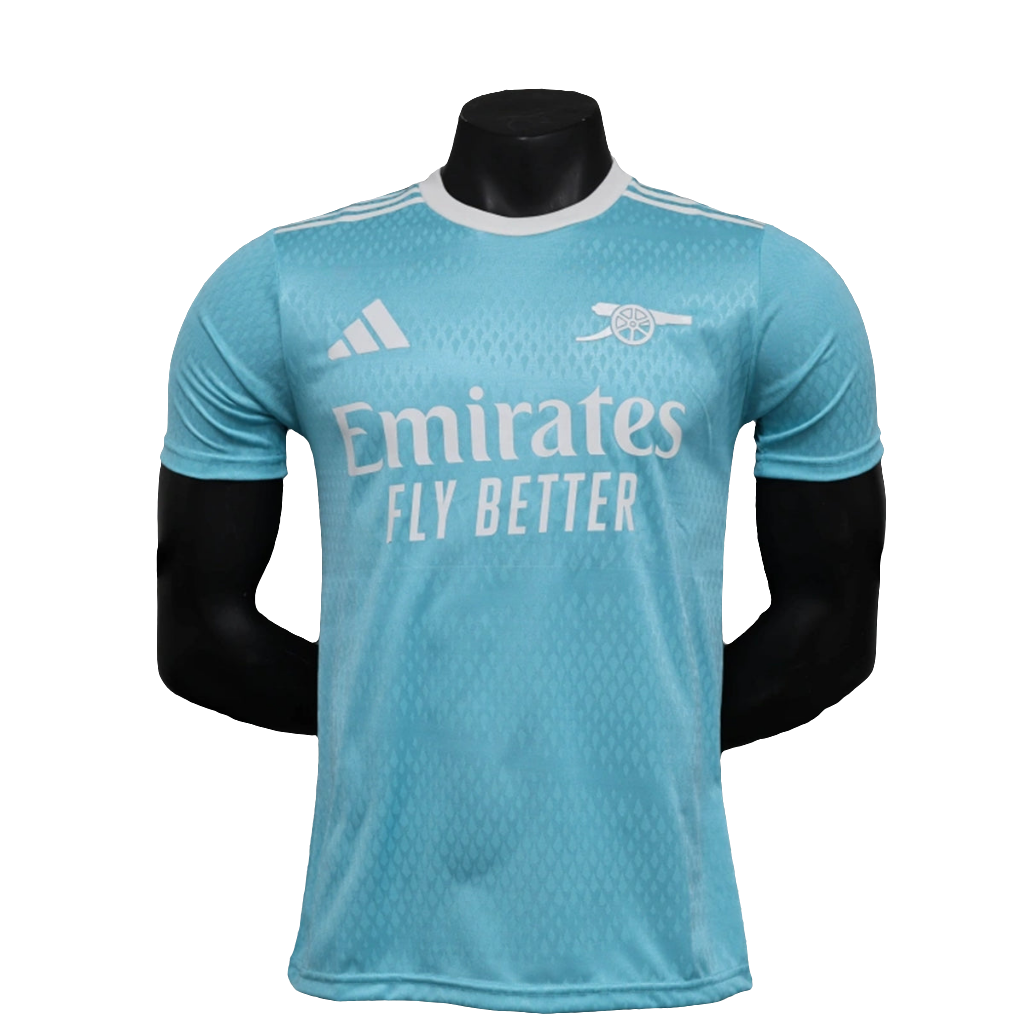 Camiseta prepartido del Arsenal 25/26 - Azul cielo - Versión de jugador