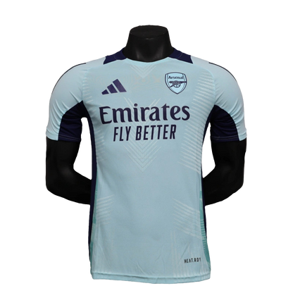 Camiseta prepartido del Arsenal 24/25 - Azul claro - Versión jugador